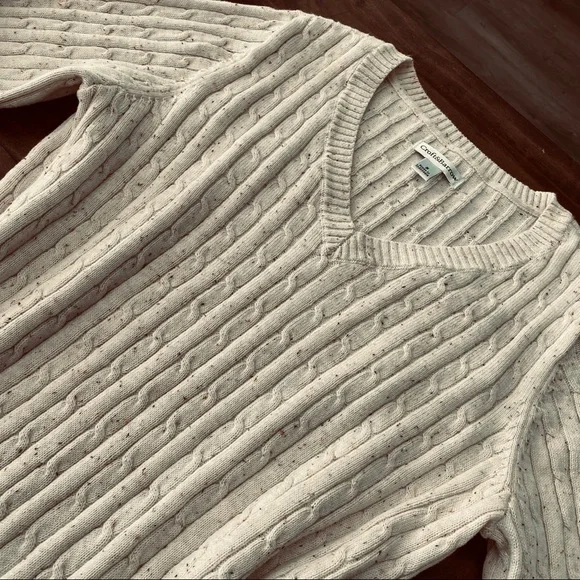 ❌RELISTED IN A BUNDLE LISTING❌ Like New 100% Cotton Sweater/Top Croft&Barrow S - Picture 2 of 10